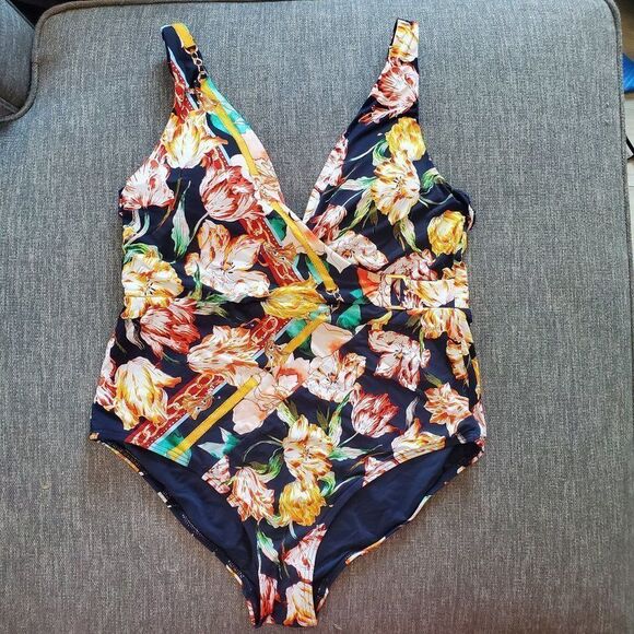 Jessica Allen Galleria underwire  Multicolor Sz 10 One-piece Swimsuit - Picture 1 of 13